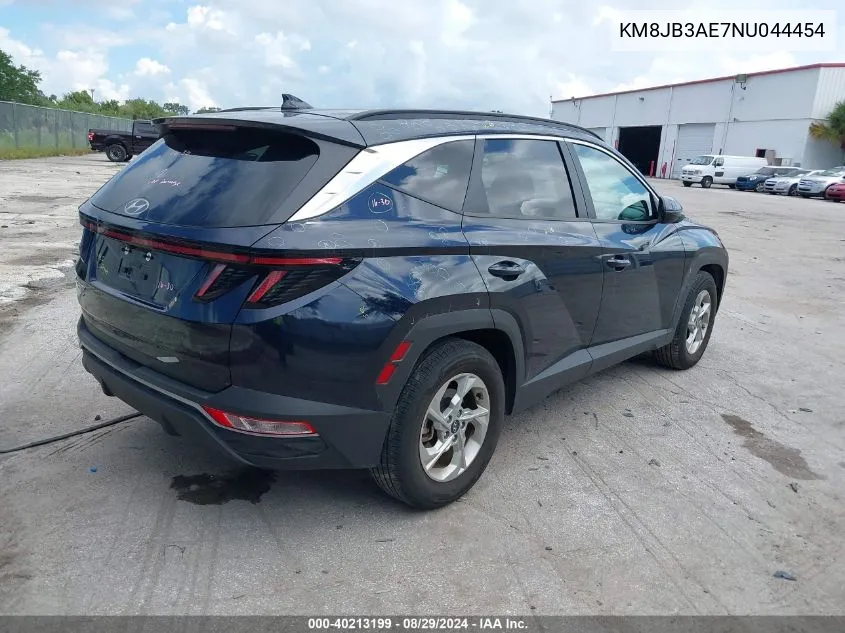 2022 Hyundai Tucson Sel VIN: KM8JB3AE7NU044454 Lot: 40213199