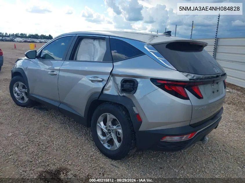 2022 Hyundai Tucson Se VIN: 5NMJA3AE4NH084828 Lot: 40215812