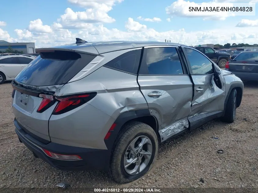 2022 Hyundai Tucson Se VIN: 5NMJA3AE4NH084828 Lot: 40215812