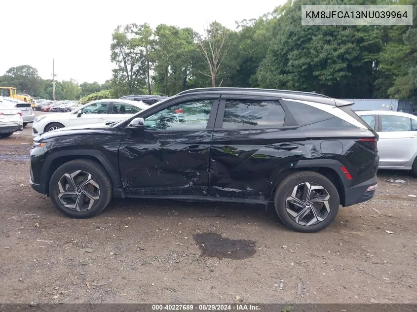 2022 Hyundai Tucson Hybrid Sel Convenience VIN: KM8JFCA13NU039964 Lot: 40227689