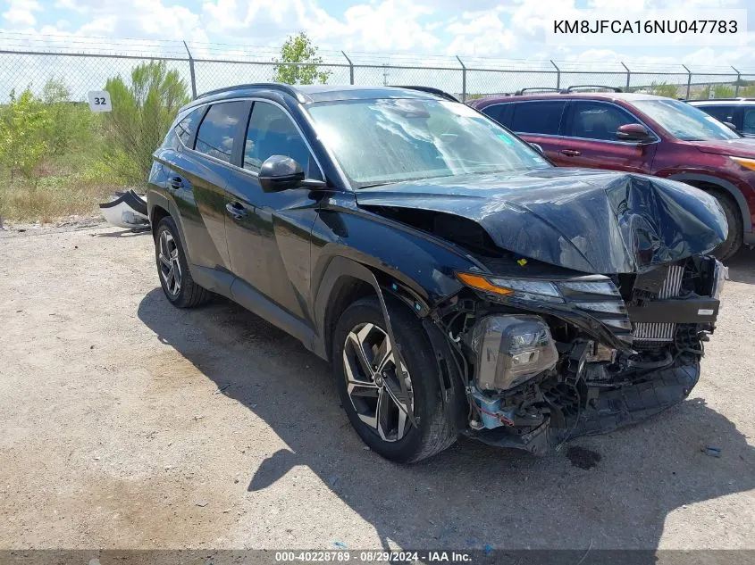 2022 Hyundai Tucson Hybrid Sel Convenience VIN: KM8JFCA16NU047783 Lot: 40228789