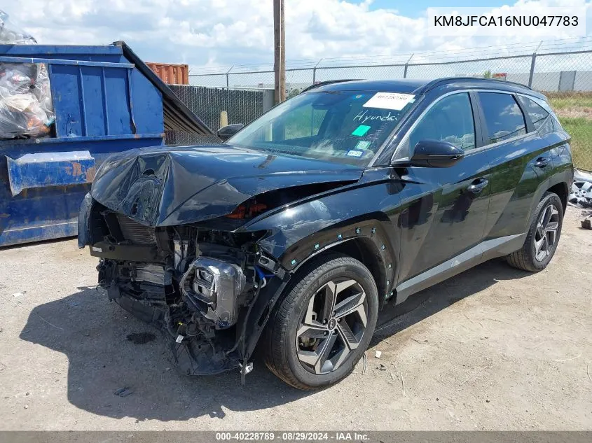 2022 Hyundai Tucson Hybrid Sel Convenience VIN: KM8JFCA16NU047783 Lot: 40228789