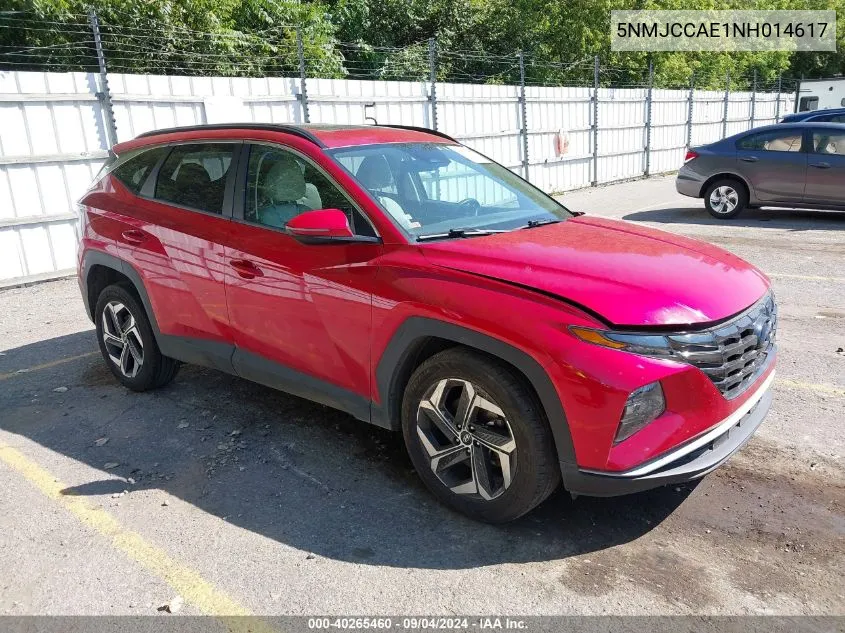 2022 Hyundai Tucson Sel VIN: 5NMJCCAE1NH014617 Lot: 40265460