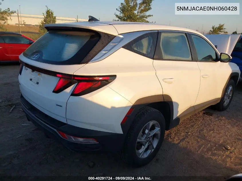 2022 Hyundai Tucson Se VIN: 5NMJACAE0NH060428 Lot: 40291724