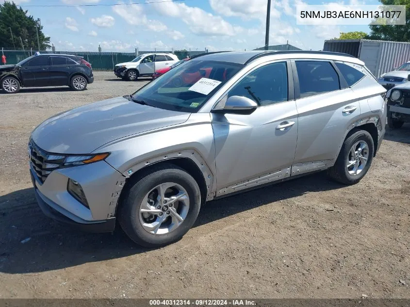 2022 Hyundai Tucson Sel VIN: 5NMJB3AE6NH131077 Lot: 40312314