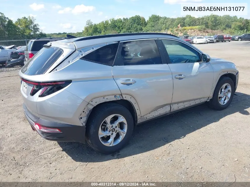 2022 Hyundai Tucson Sel VIN: 5NMJB3AE6NH131077 Lot: 40312314