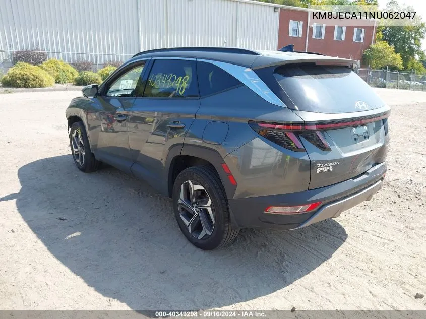 2022 Hyundai Tucson Hybrid Limited VIN: KM8JECA11NU062047 Lot: 40349298