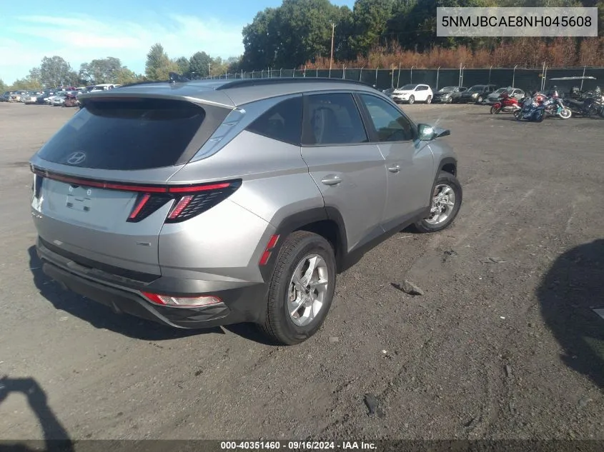 2022 Hyundai Tucson Sel VIN: 5NMJBCAE8NH045608 Lot: 40351460