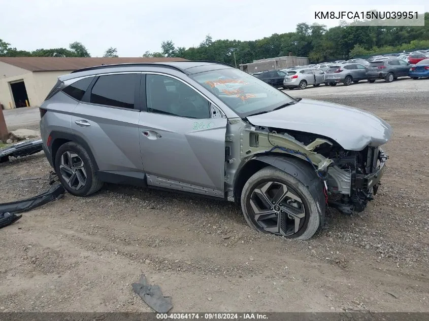 2022 Hyundai Tucson Hybrid Sel Convenience VIN: KM8JFCA15NU039951 Lot: 40364174