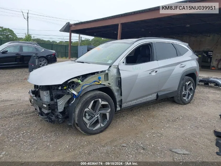 2022 Hyundai Tucson Hybrid Sel Convenience VIN: KM8JFCA15NU039951 Lot: 40364174