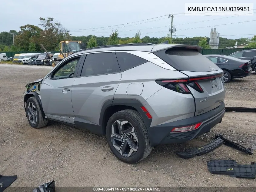 2022 Hyundai Tucson Hybrid Sel Convenience VIN: KM8JFCA15NU039951 Lot: 40364174