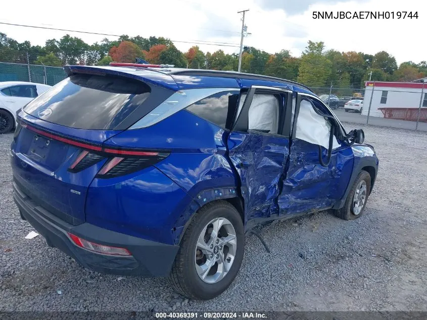 2022 Hyundai Tucson Sel VIN: 5NMJBCAE7NH019744 Lot: 40369391