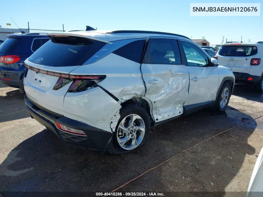 2022 Hyundai Tucson Sel VIN: 5NMJB3AE6NH120676 Lot: 40418286