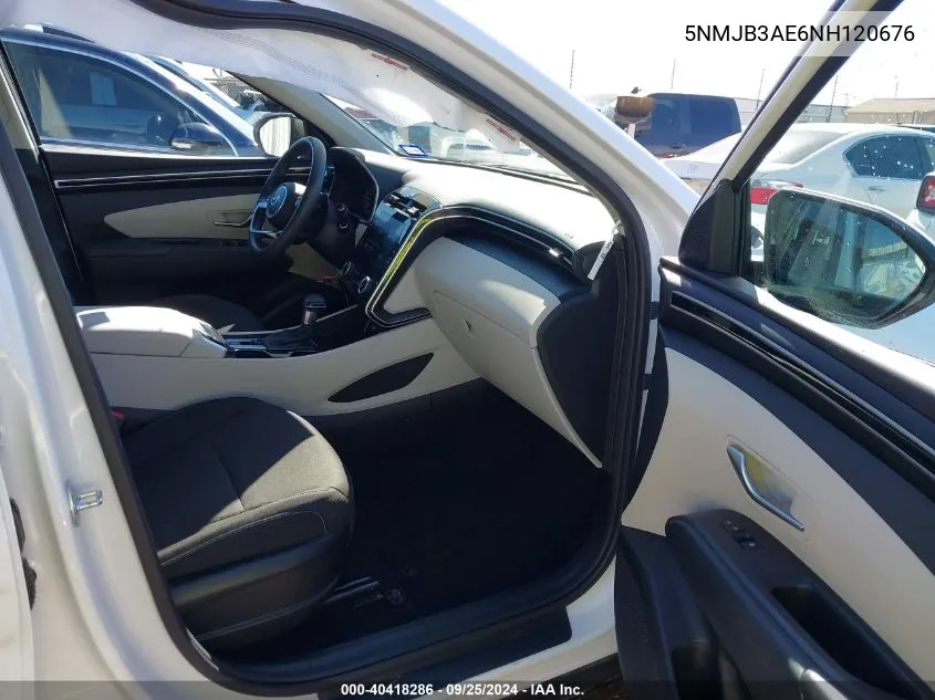 2022 Hyundai Tucson Sel VIN: 5NMJB3AE6NH120676 Lot: 40418286