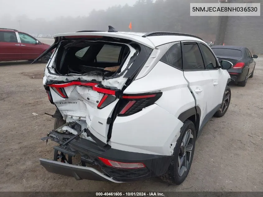 2022 Hyundai Tucson Limited VIN: 5NMJECAE8NH036530 Lot: 40461605