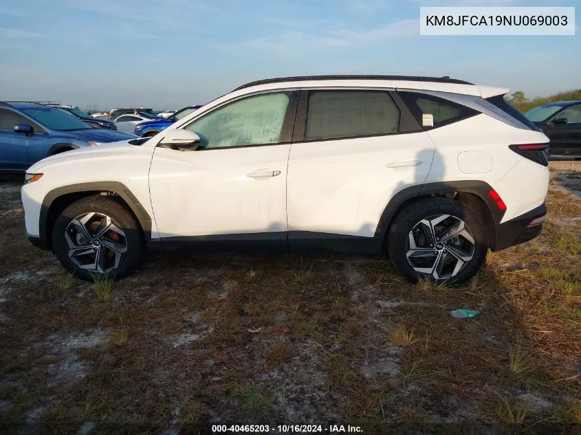 KM8JFCA19NU069003 2022 Hyundai Tucson Hybrid Sel Convenience