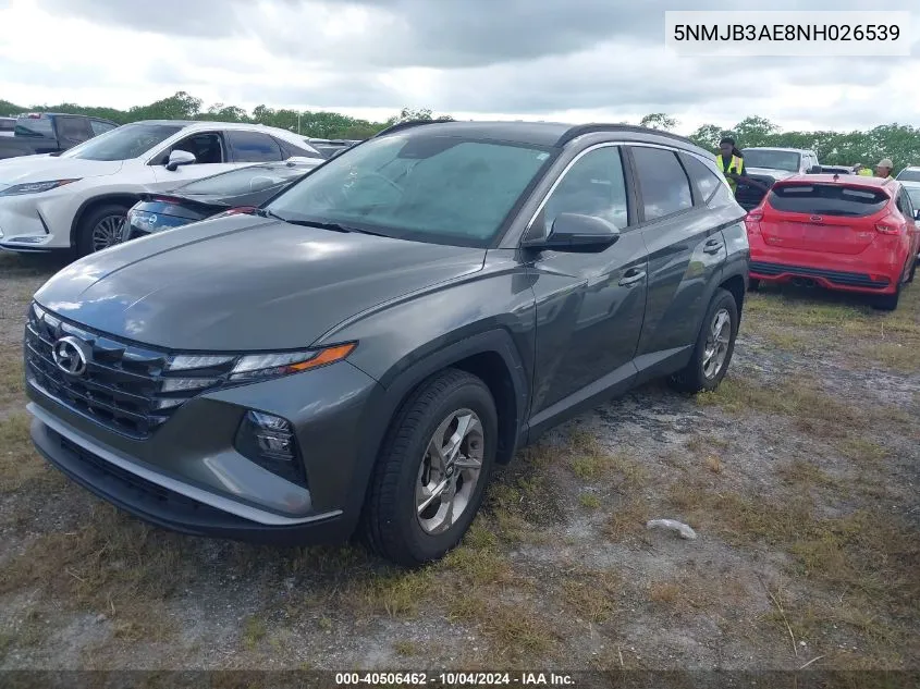 2022 Hyundai Tucson Sel VIN: 5NMJB3AE8NH026539 Lot: 40506462