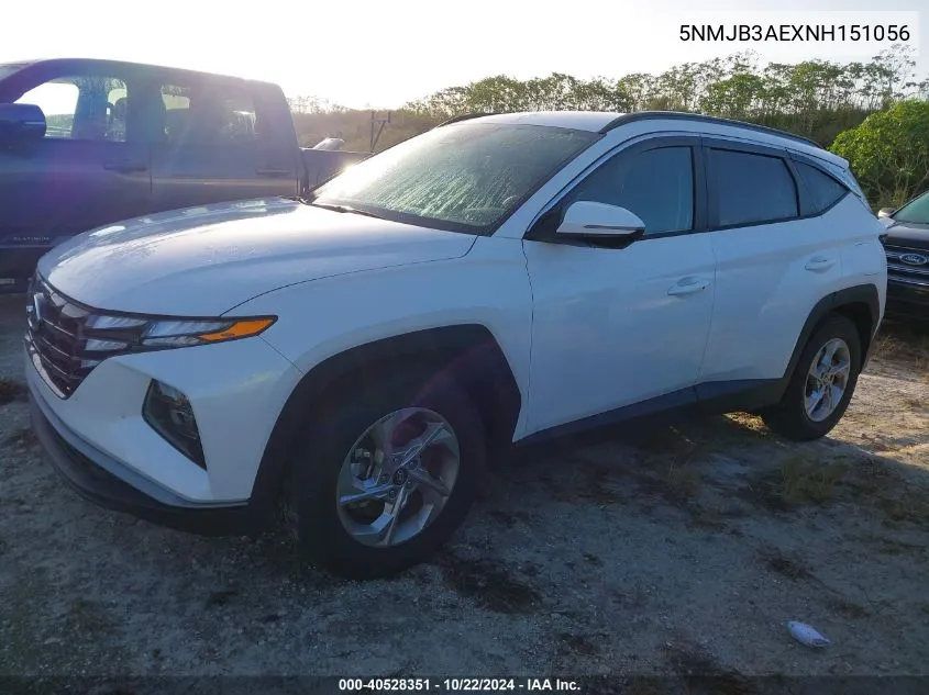 2022 Hyundai Tucson Sel VIN: 5NMJB3AEXNH151056 Lot: 40528351