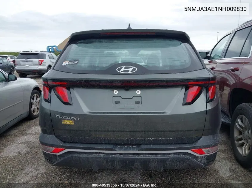 2022 Hyundai Tucson Se VIN: 5NMJA3AE1NH009830 Lot: 40539356