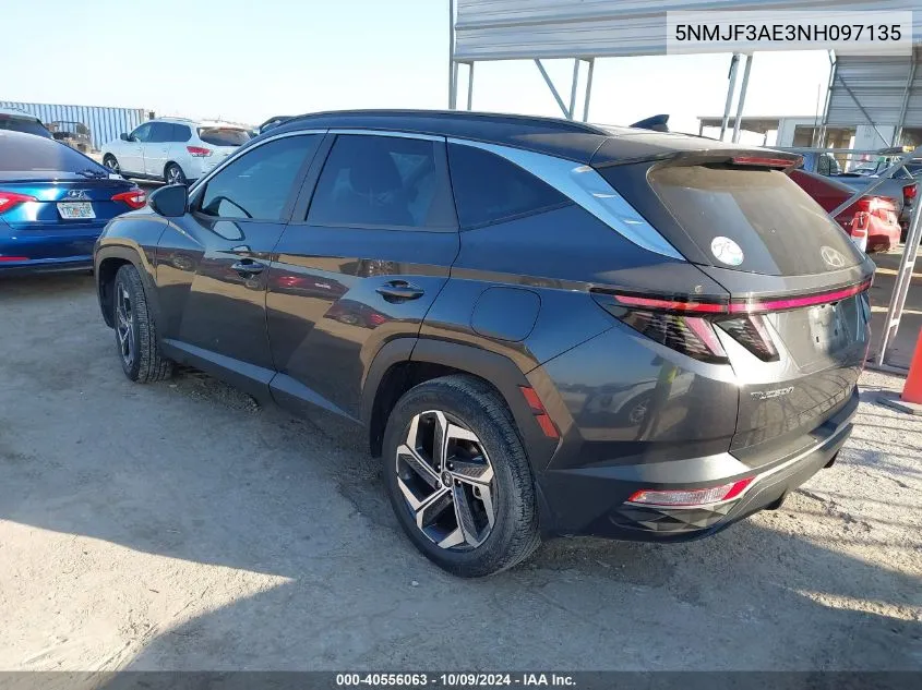 2022 Hyundai Tucson Sel VIN: 5NMJF3AE3NH097135 Lot: 40556063