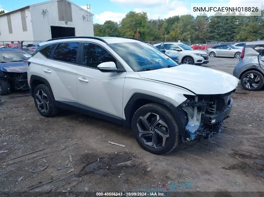 2022 Hyundai Tucson Sel VIN: 5NMJFCAE9NH018826 Lot: 40556343