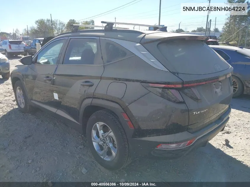 2022 Hyundai Tucson Sel VIN: 5NMJBCAE8NH064224 Lot: 40556386