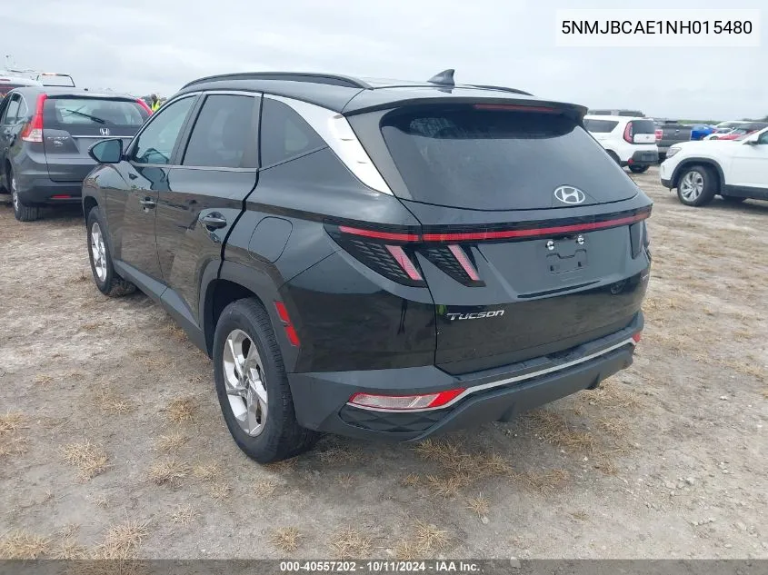 2022 Hyundai Tucson Sel VIN: 5NMJBCAE1NH015480 Lot: 40557202