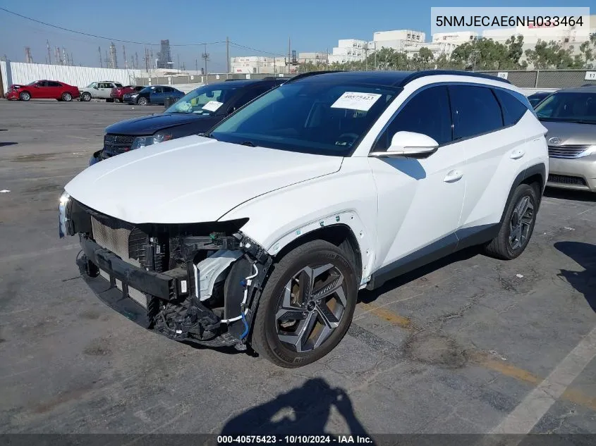 2022 Hyundai Tucson Limited VIN: 5NMJECAE6NH033464 Lot: 40575423