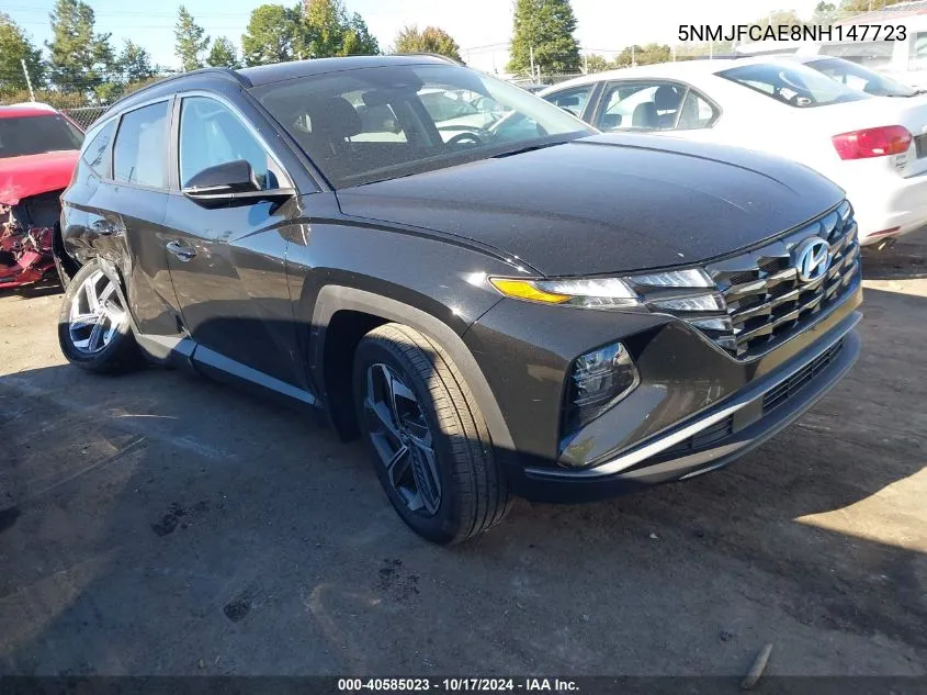 2022 Hyundai Tucson Sel VIN: 5NMJFCAE8NH147723 Lot: 40585023