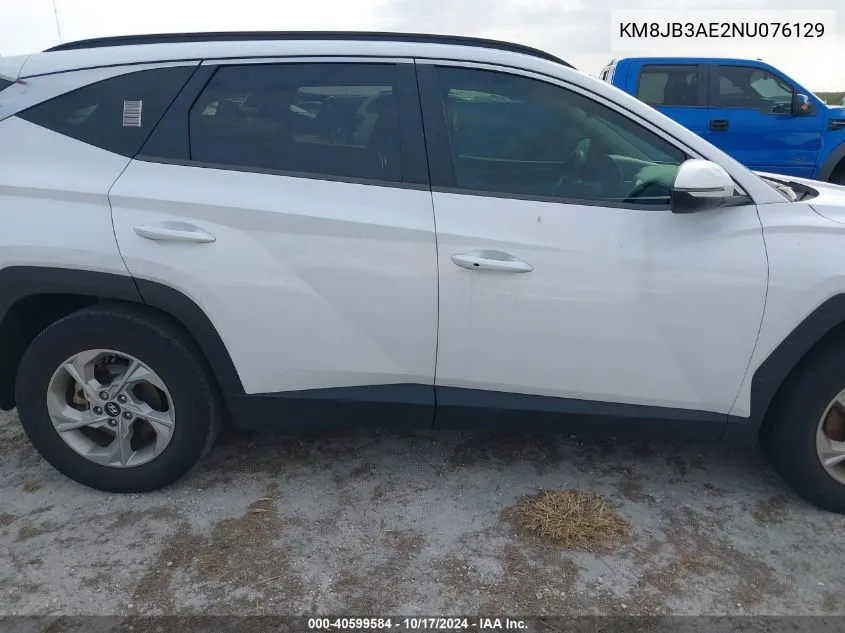 KM8JB3AE2NU076129 2022 Hyundai Tucson Sel