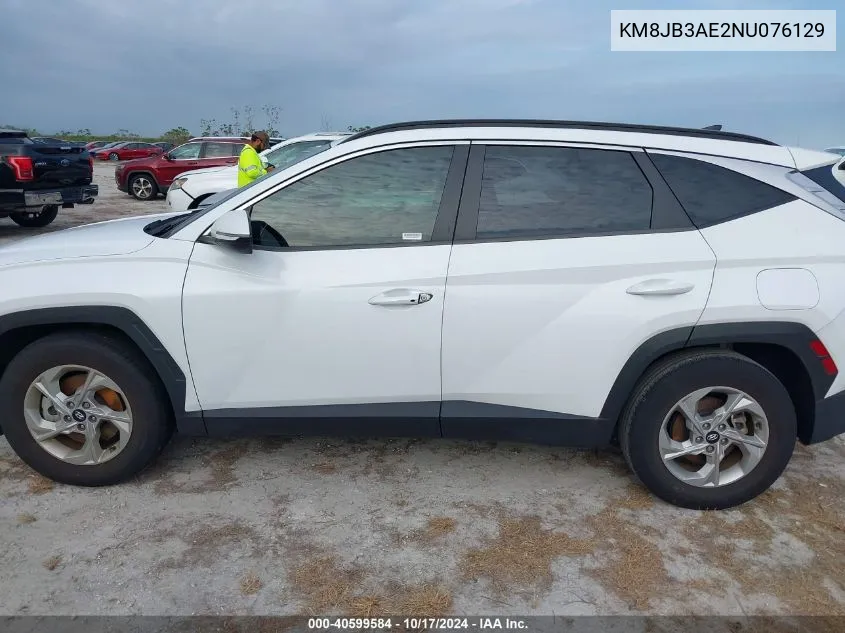 KM8JB3AE2NU076129 2022 Hyundai Tucson Sel