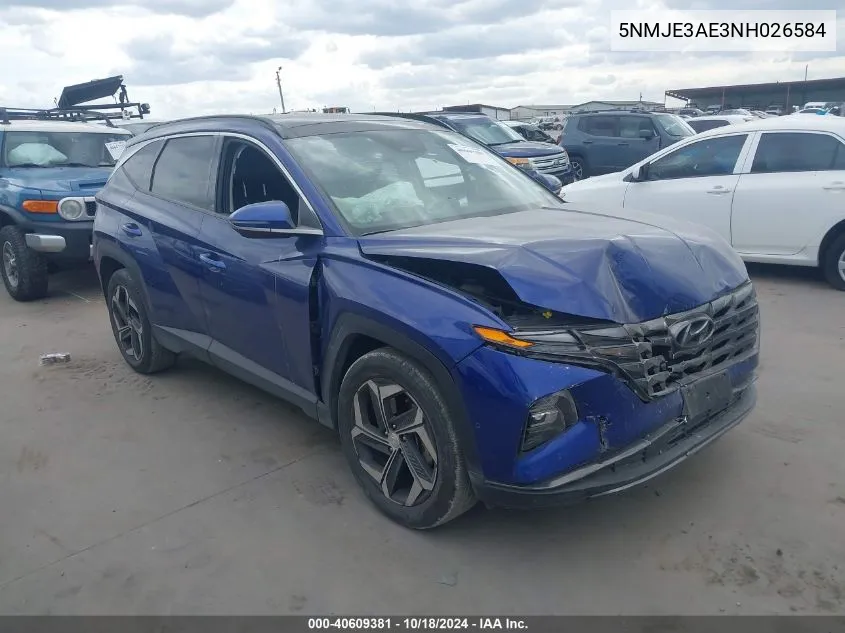 5NMJE3AE3NH026584 2022 Hyundai Tucson Limited