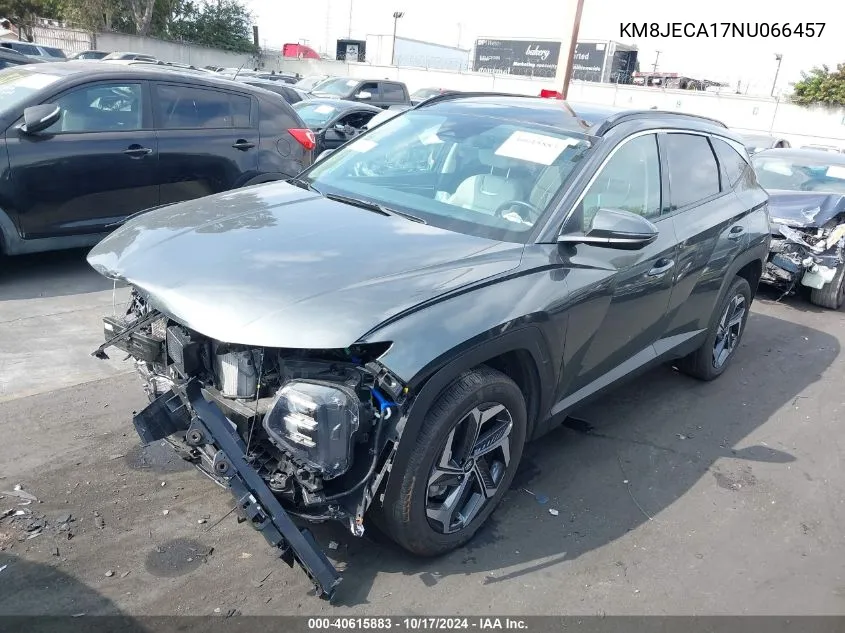 2022 Hyundai Tucson Hybrid Limited VIN: KM8JECA17NU066457 Lot: 40615883