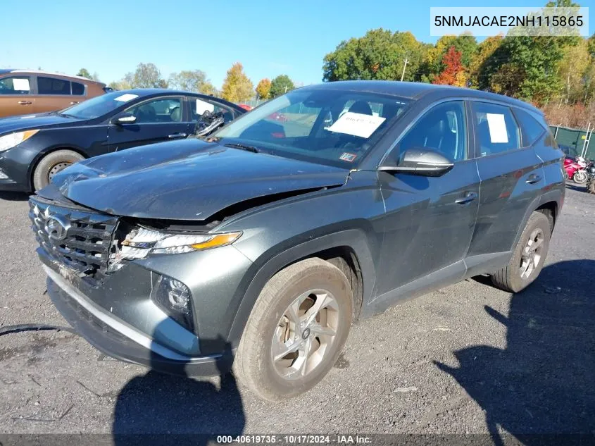 5NMJACAE2NH115865 2022 Hyundai Tucson Se