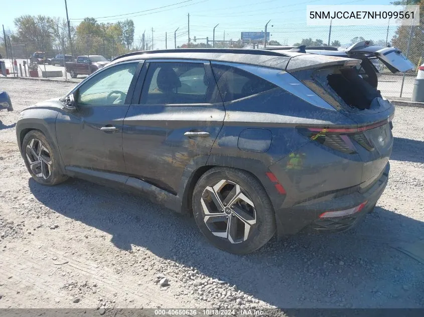 2022 Hyundai Tucson Sel VIN: 5NMJCCAE7NH099561 Lot: 40650636