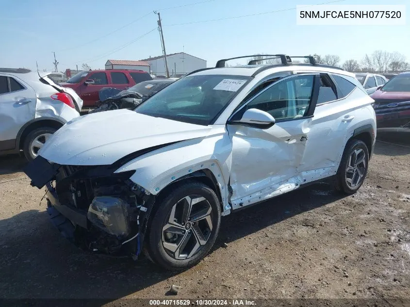 5NMJFCAE5NH077520 2022 Hyundai Tucson Sel