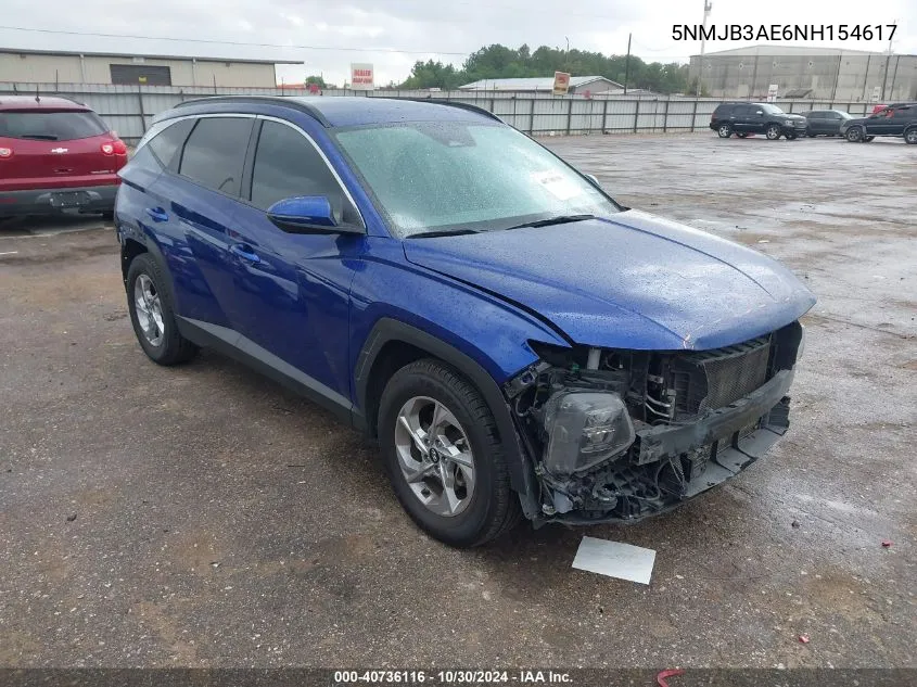 5NMJB3AE6NH154617 2022 Hyundai Tucson Sel