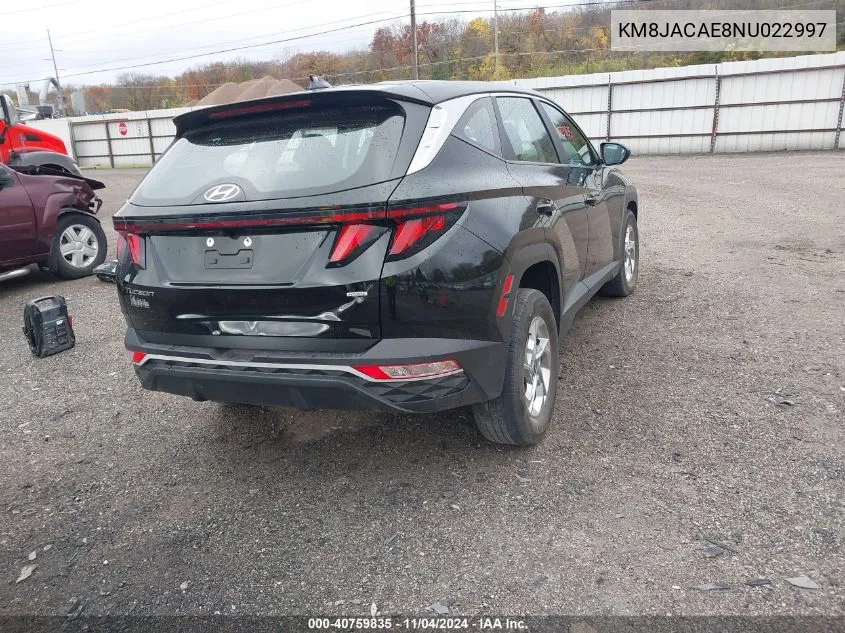 2022 Hyundai Tucson Se VIN: KM8JACAE8NU022997 Lot: 40759835