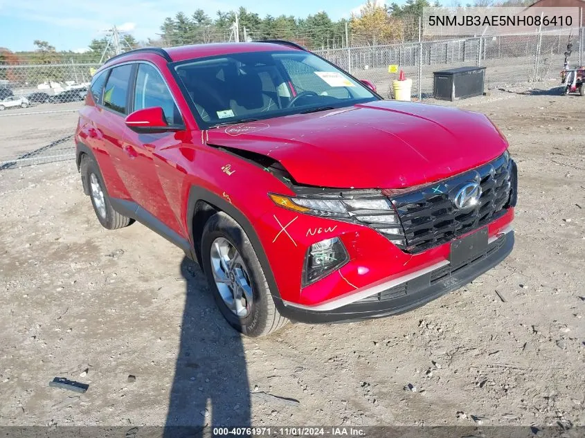 2022 Hyundai Tucson Sel VIN: 5NMJB3AE5NH086410 Lot: 40761971