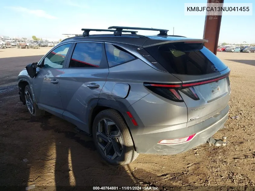 2022 Hyundai Tucson Hybrid Sel Convenience VIN: KM8JFCA13NU041455 Lot: 40764801