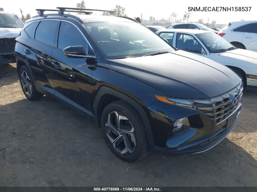 2022 Hyundai Tucson Limited VIN: 5NMJECAE7NH158537 Lot: 40778069