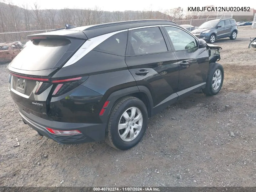 2022 Hyundai Tucson Hybrid Sel Convenience VIN: KM8JFCA12NU020452 Lot: 40782274