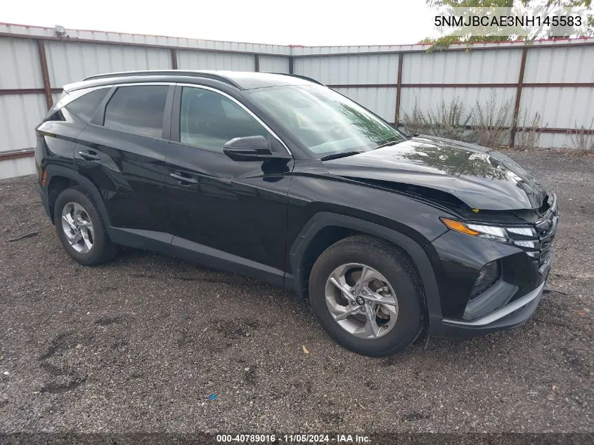 2022 Hyundai Tucson Sel VIN: 5NMJBCAE3NH145583 Lot: 40789016