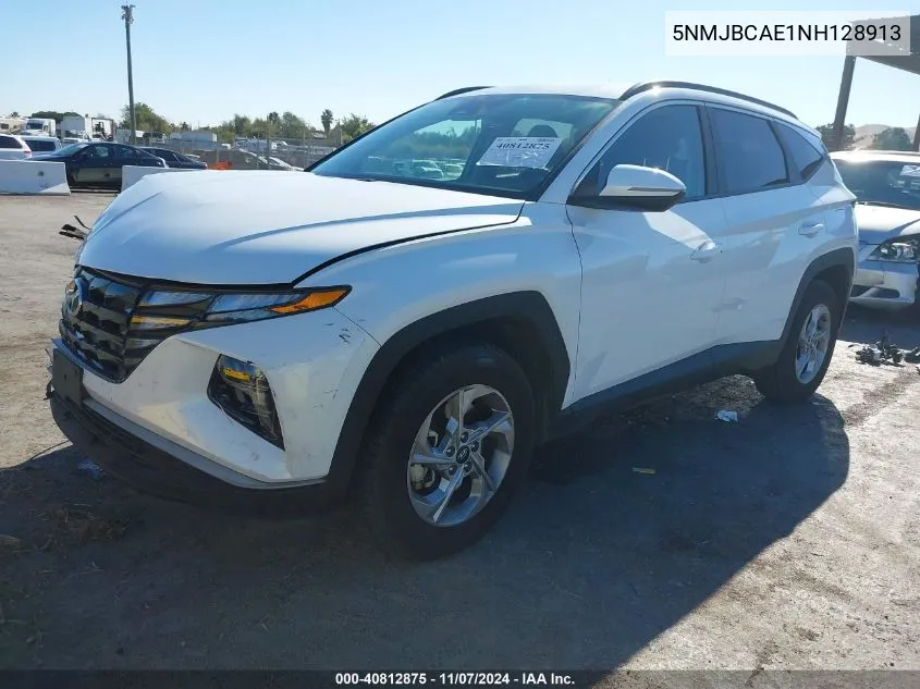 2022 Hyundai Tucson Sel VIN: 5NMJBCAE1NH128913 Lot: 40812875