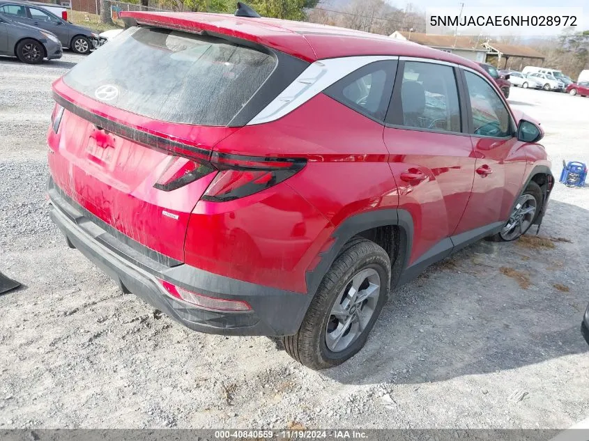 2022 Hyundai Tucson Se VIN: 5NMJACAE6NH028972 Lot: 40840559