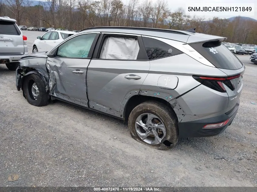 2022 Hyundai Tucson Sel VIN: 5NMJBCAE5NH121849 Lot: 40872470