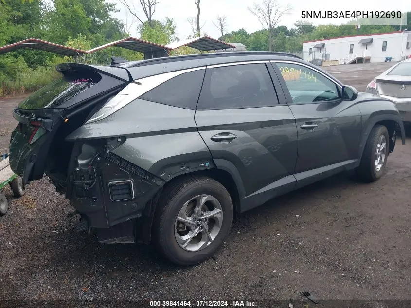 2023 Hyundai Tucson Sel VIN: 5NMJB3AE4PH192690 Lot: 39841464