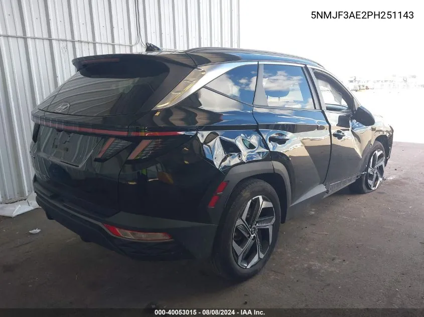 2023 Hyundai Tucson Sel VIN: 5NMJF3AE2PH251143 Lot: 40053015