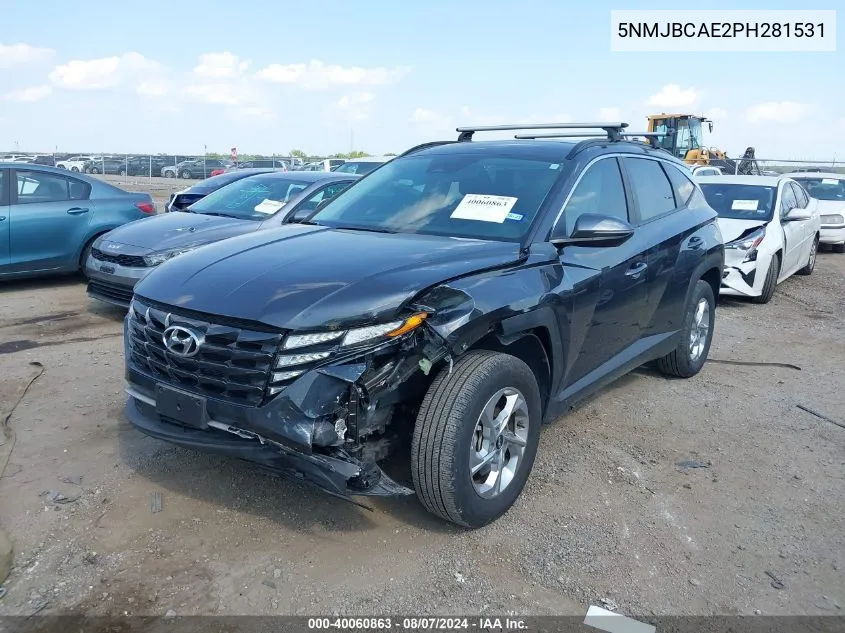 2023 Hyundai Tucson Sel VIN: 5NMJBCAE2PH281531 Lot: 40060863