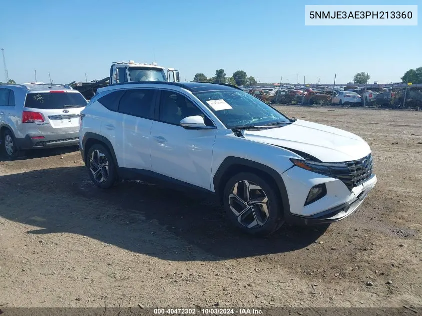 2023 Hyundai Tucson Limited VIN: 5NMJE3AE3PH213360 Lot: 40472302